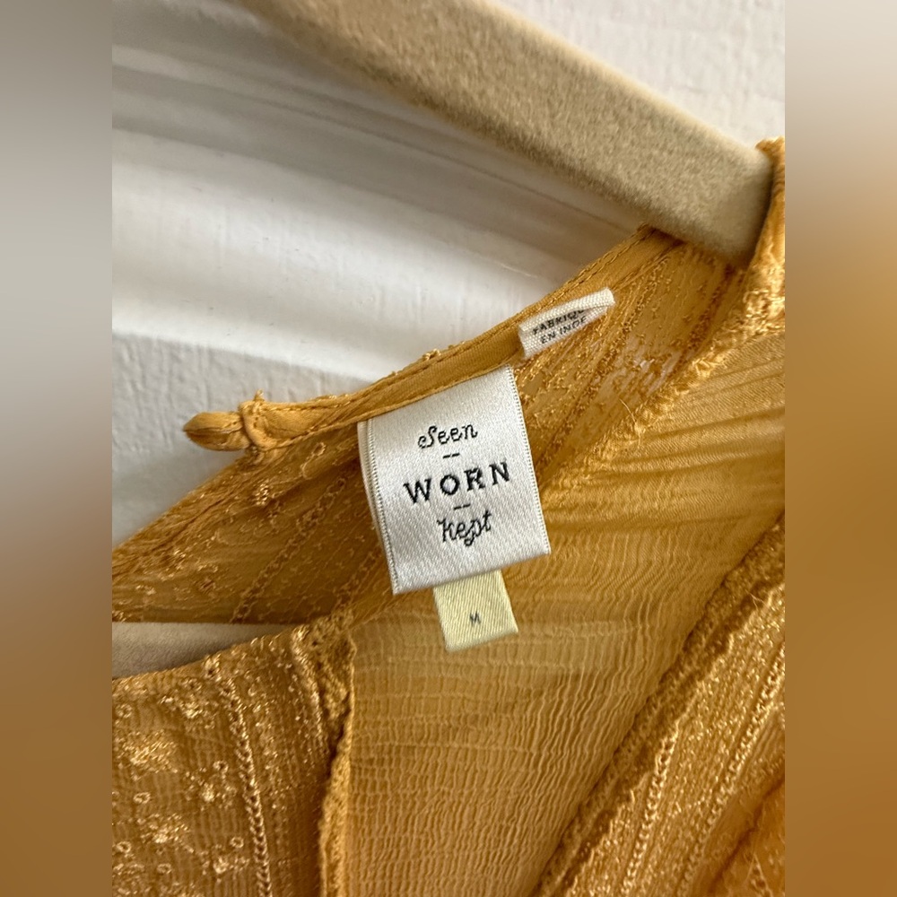 Seen Worn Kept Anthropologie Yellow Dress - Picture 5 of 5